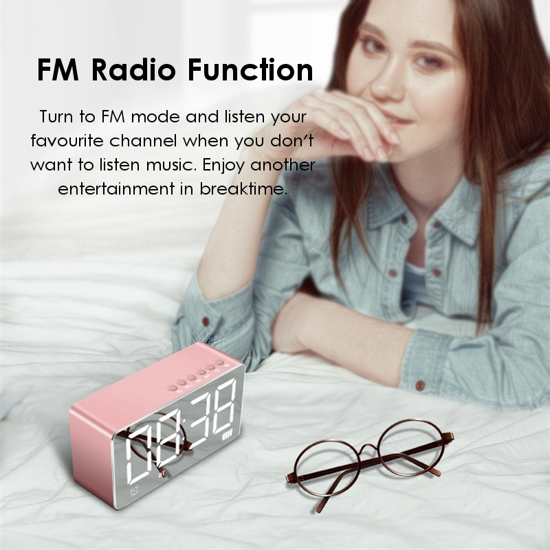 Bakeeytrade-Q9-2000mAh-LED-Display-Alarm-Clock-TF-Card-AUX-FM-Radio-Bluetooth-Speaker-With-Mic-1247797