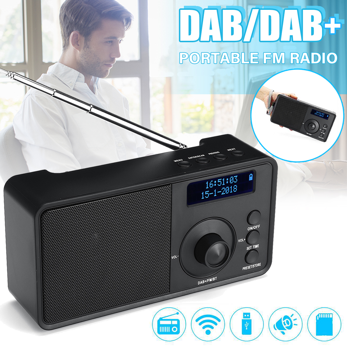 Portable-DAB--Digital-Radio-Wireless-Bluetooth-Stereo-Speaker-LCD-Display-Outdoor-Headset-Support-Al-1415011