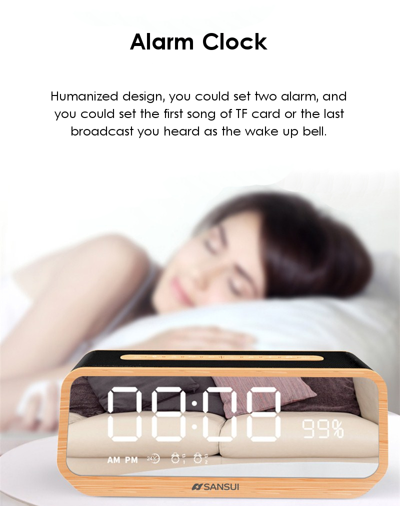 Sansui-T26-Mirror-LED-Display-Alarm-Clock-TF-Card-AUX-FM-Radio-Bluetooth-Speaker-With-Mic-1212906