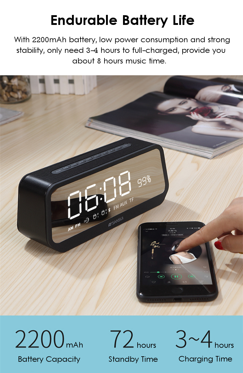 Sansui-T26-Mirror-LED-Display-Alarm-Clock-TF-Card-AUX-FM-Radio-Bluetooth-Speaker-With-Mic-1212906