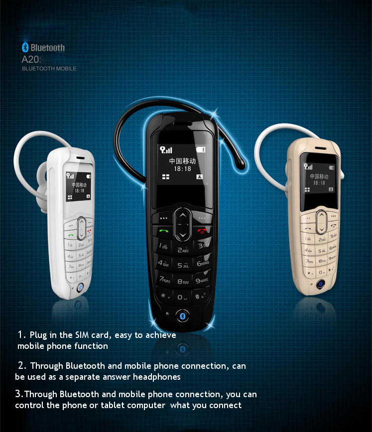 A20-066-Inch-260mAh-Single-SIM-Bluetooth-30-Earphone-Headphone-Dialer-Mini-Cell-Phone-1193361