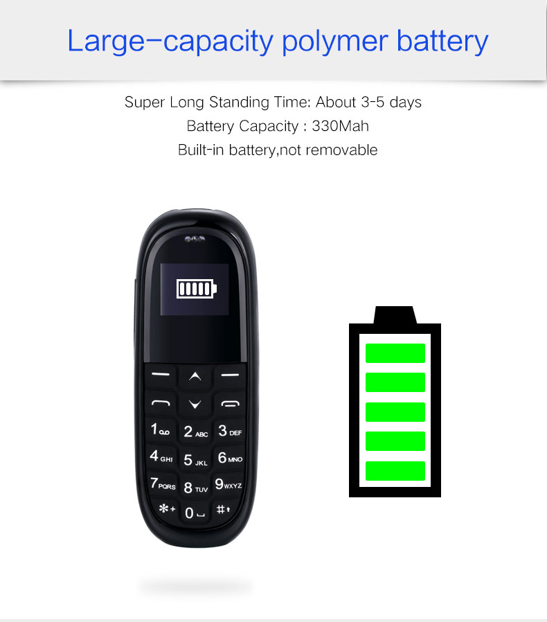 AIEK-KK1-066-Inch-330mAh-Bluetooth-Dialer-Magic-Voice-Low-Radiation-Mini-Card-Phone-1229511