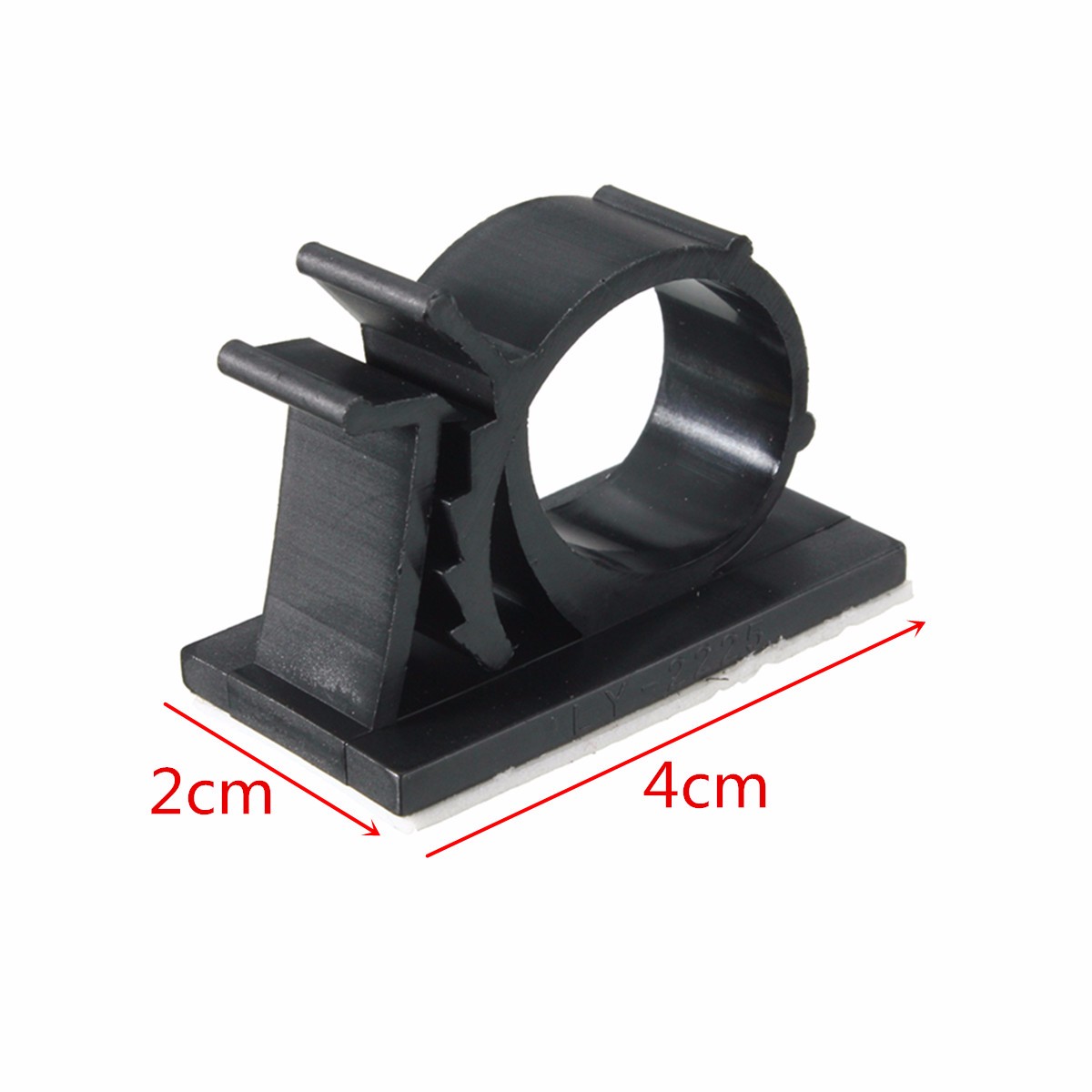 10PCS-Black-Adhesive-Cord-Wire-Cable-Clips-Ties-Organizers-Wall-Mounted-Clamps-1038809