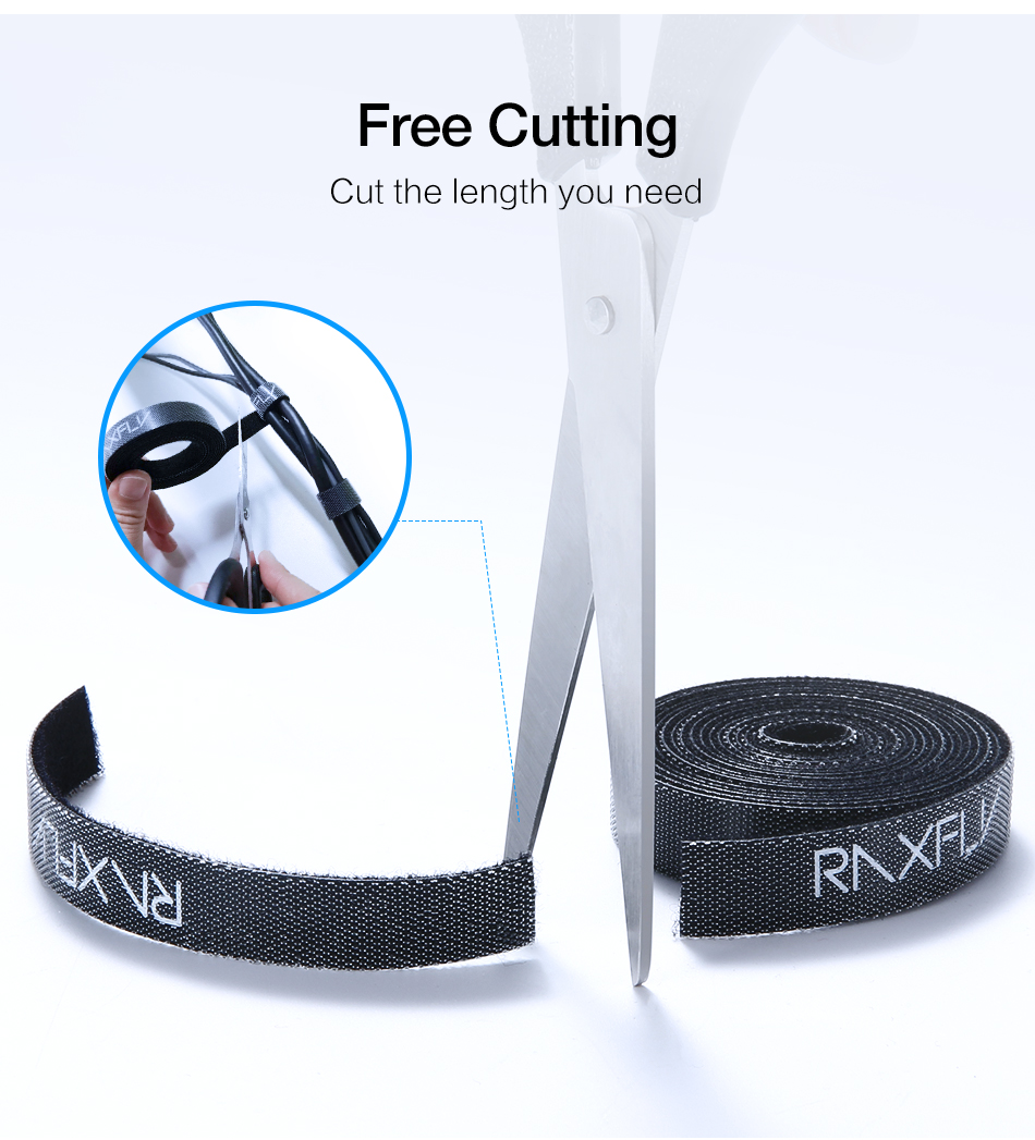 RAXFLY-Reusable-Cable-Organizer-Wire-Management-Winder-Cord-Earphone-Line-Holder-1M-3M-1317188