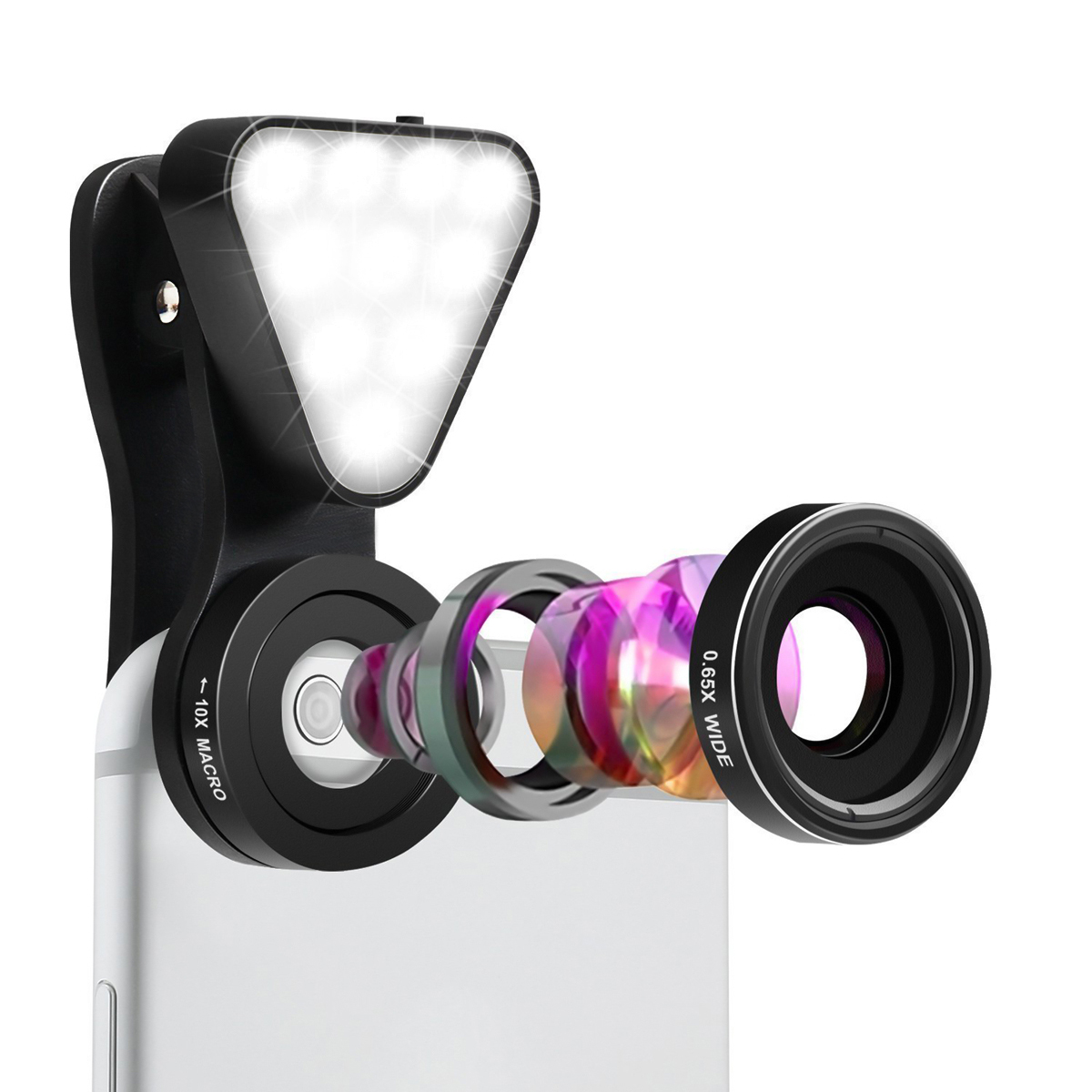 2-in-1-Clip-on-Glass-Lens-Wide-Angle-Lens-with-Rechargeable-Flashlight-for-Mobile-Phone-1161398