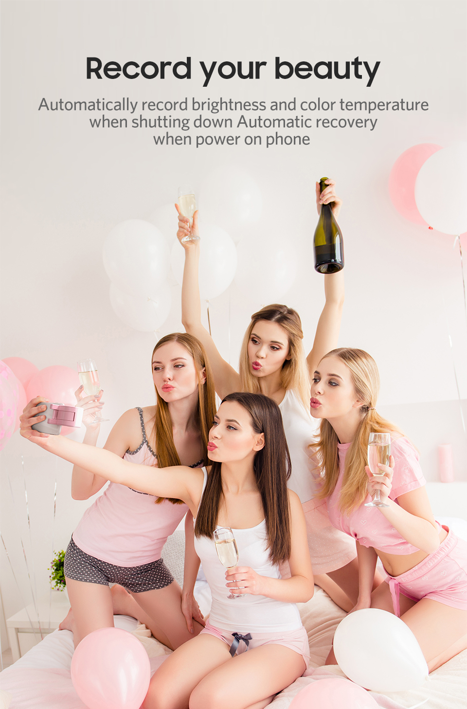 Bakeey-Live-Broadcast-Fill-Light-Selfie-Light-Flash-Phone-Holder-with-3-Levels-Brightness-for-Phone-1370692