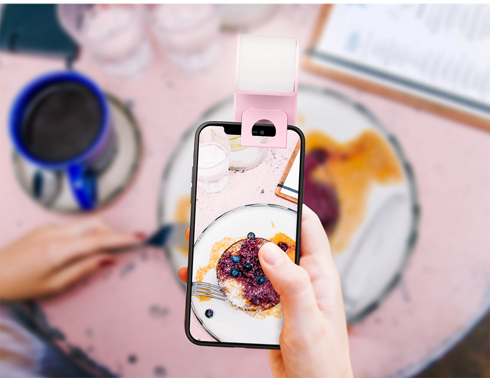 Bakeey-Live-Broadcast-Fill-Light-Selfie-Light-Flash-Phone-Holder-with-3-Levels-Brightness-for-Phone-1370692