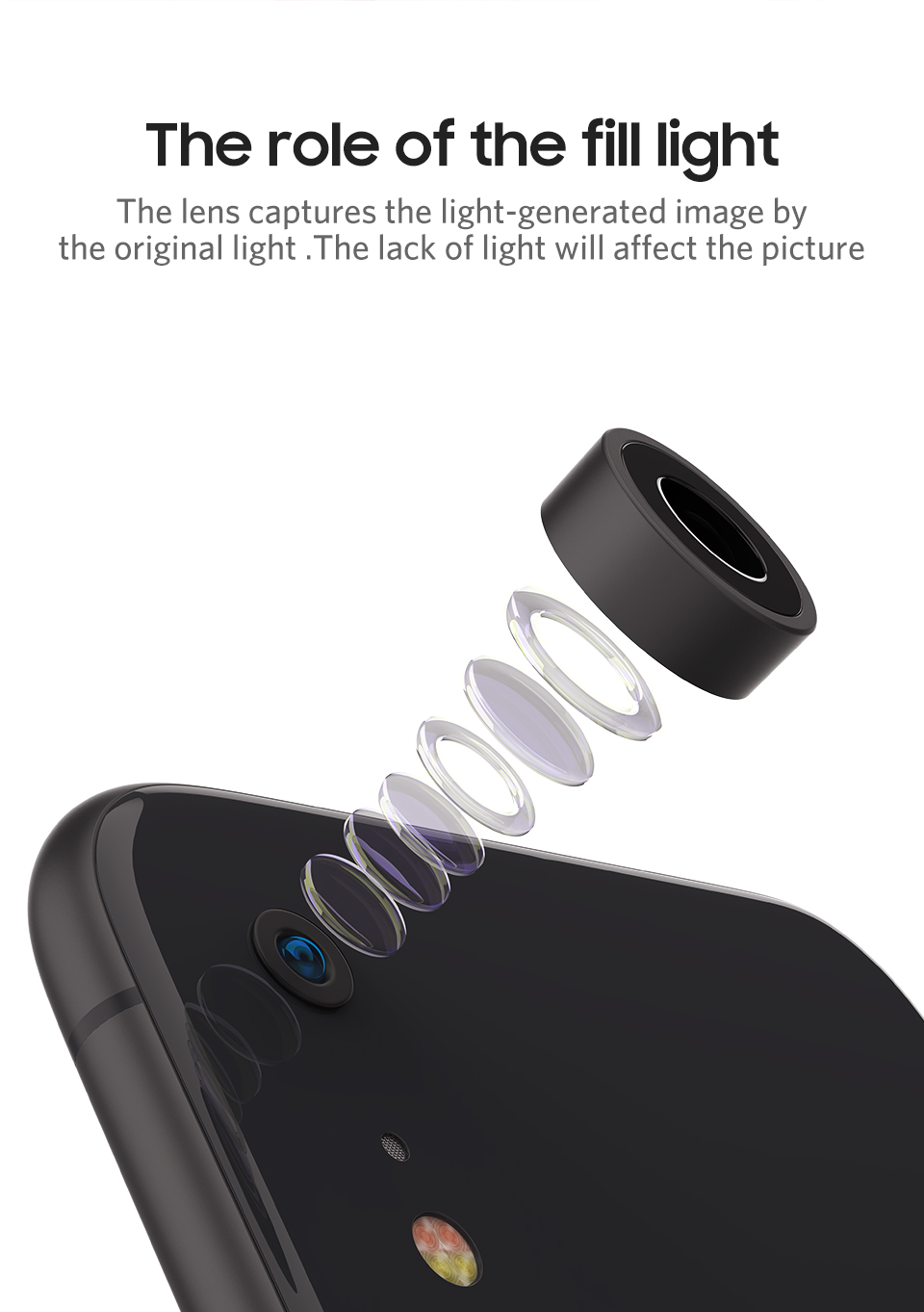 Bakeey-Live-Broadcast-Fill-Light-Selfie-Light-Flash-Phone-Holder-with-3-Levels-Brightness-for-Phone-1370692