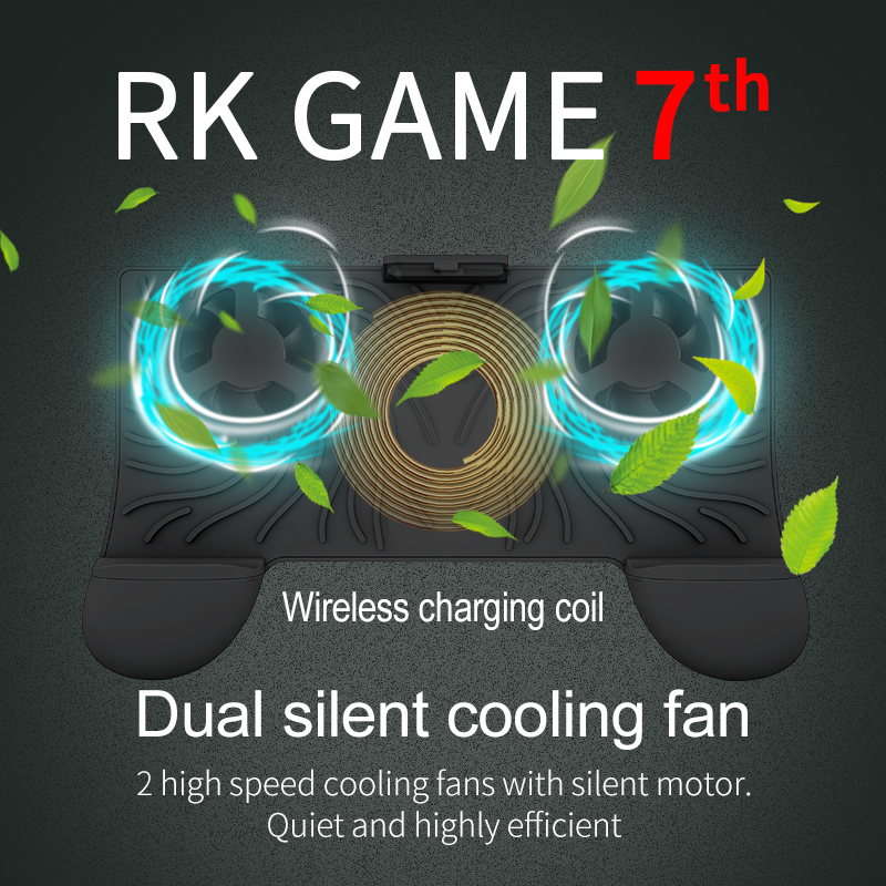 Bakeey-Cooling-Fans-1500mAh-Wilreless-Charging-Pad-Power-Bank-Gamepad-Holder-Controller-1277564