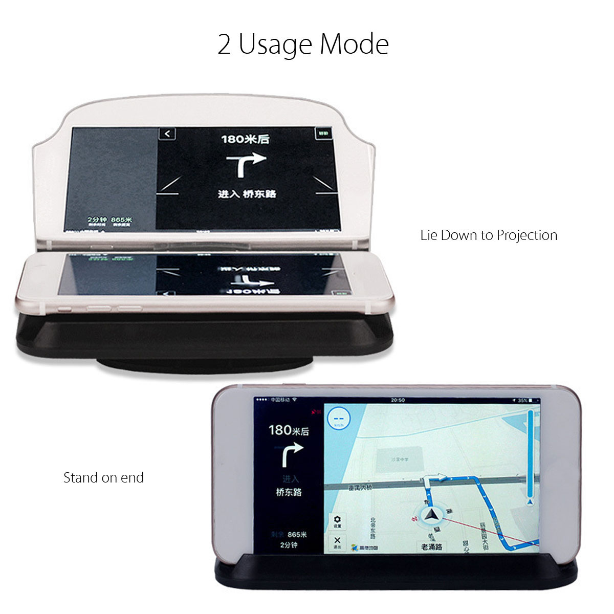 2-in-1-HUD-Head-Up-Display-Navigation-Car-GPS-Phone-Mount-Bracket-Holder-for-iPhone-Samsung-Xiaomi-1208957