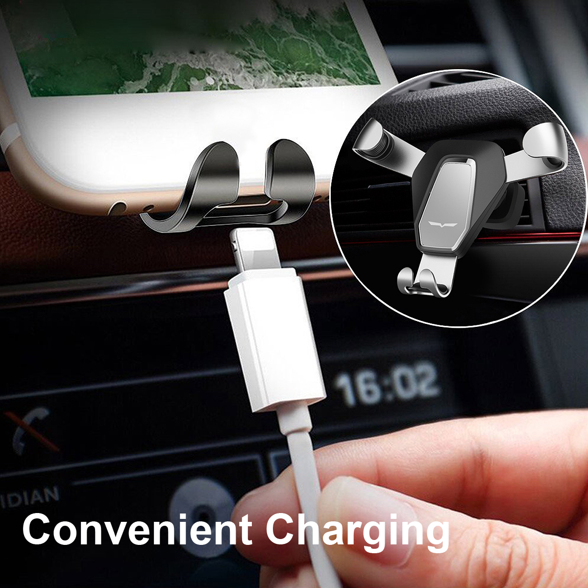 360-Degree-Rotation-Metal-Gravity-Auto-Lock-Holder-Car-Air-Vent-Mount-Phone-Stand-Outlet-Bracket-1238698