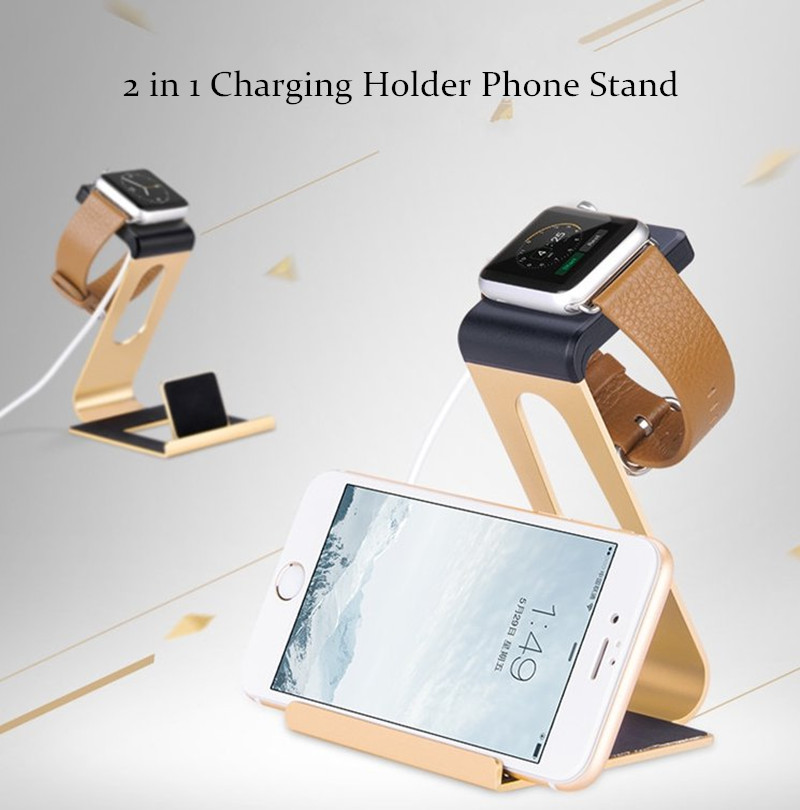 2-in-1-Multi-function-Charging-Holder-Aluminum-Alloy-Phone-Stand-for-iPhone-iPad-iwatch-Xiaomi-1195634