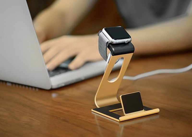 2-in-1-Multi-function-Charging-Holder-Aluminum-Alloy-Phone-Stand-for-iPhone-iPad-iwatch-Xiaomi-1195634