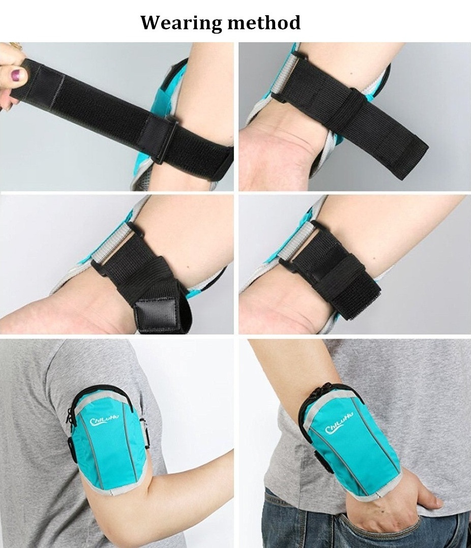 Chiluhu-0002-Waterproof-Arm-Bag-Outdooors-Sports-Wrist-Bag-Breathable-Armband-for-under-6quot-Phone-1089177