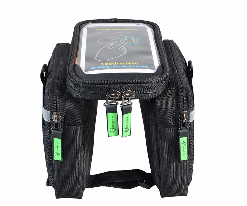 ROCKBROS-Bicycle-Rain-Cover-Touch-Screen-Waterproof-Bike-Frame-Phone-Bag-1081840