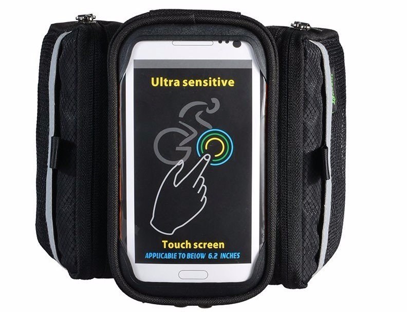 ROCKBROS-Bicycle-Rain-Cover-Touch-Screen-Waterproof-Bike-Frame-Phone-Bag-1081840
