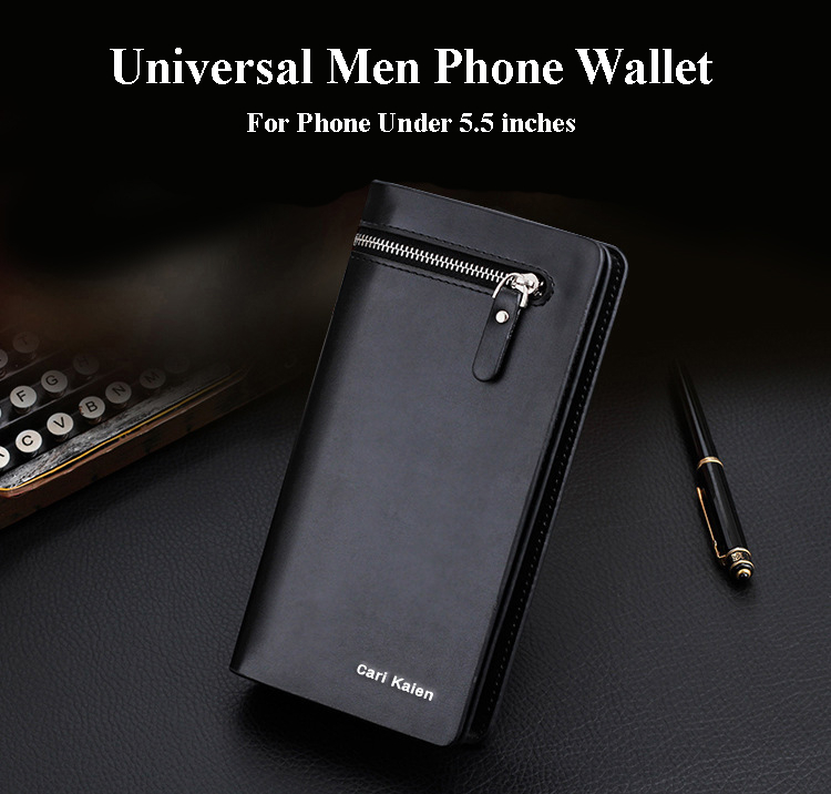11-Card-Slot-SIM-Card-Slot-Zipper-Bag-PU-Leather-Men-Clutch-Phone-Wallet-for-Phone-Under-55-inches-1111650