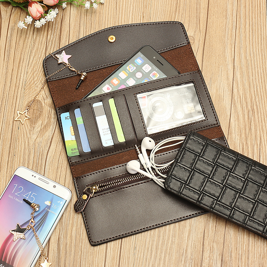 16-Card-Slot-Three-folded-External-Card-Bag-PU-Leather-Phone-Wallet-For-Phone-Under-55-inch-1151623