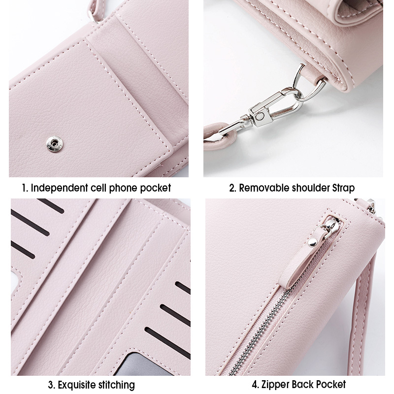 Bakeey-Women-Large-Capacity-PU-Leather-Crossbody-Shoulder-Bag-Wallet-for-iPhone-Xiaomi-Cell-Phone-Un-1321073