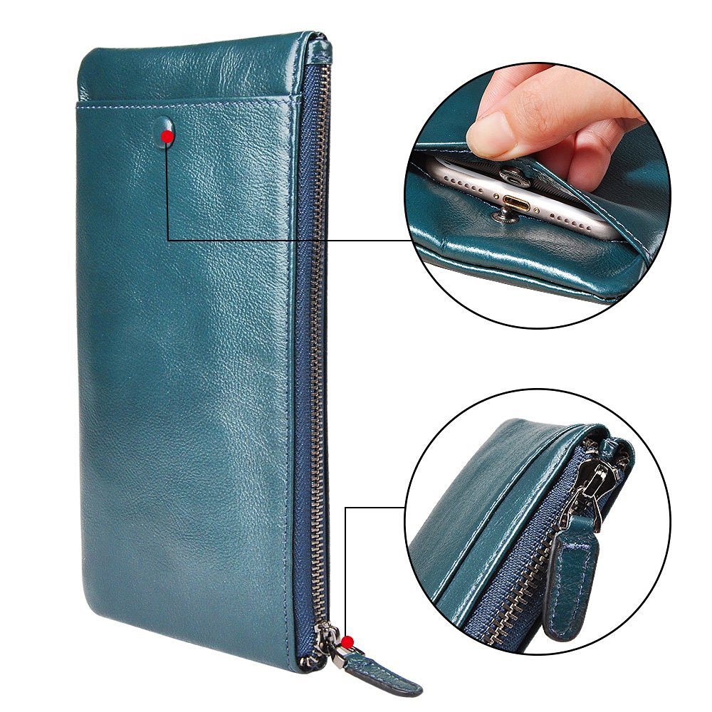 CaseMe-Simple-Vertical-Zipper-Multifunctional-Card-Slots-Wallet-Bag-For-55-Inch-Smartphone-1105032