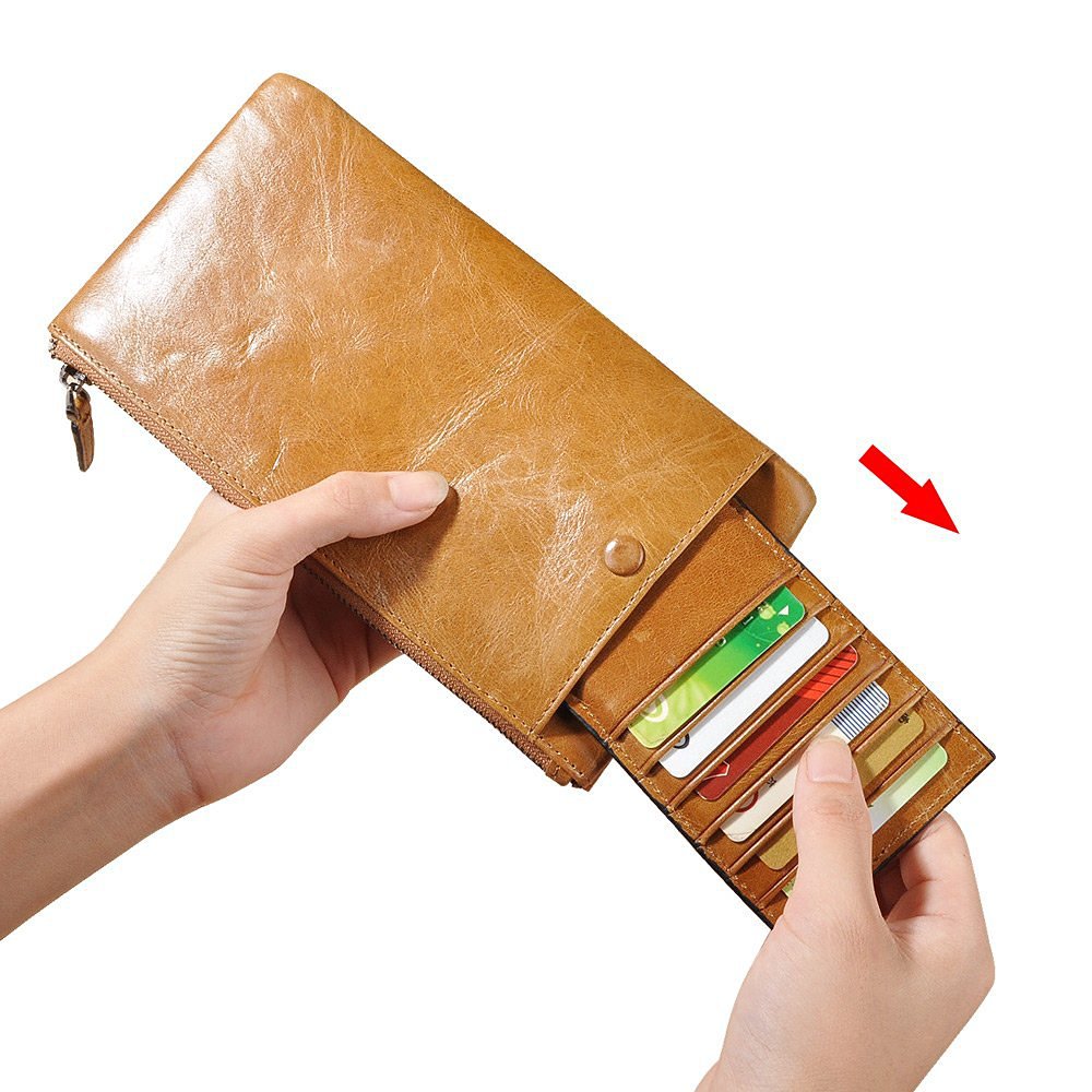 CaseMe-Simple-Vertical-Zipper-Multifunctional-Card-Slots-Wallet-Bag-For-55-Inch-Smartphone-1105032