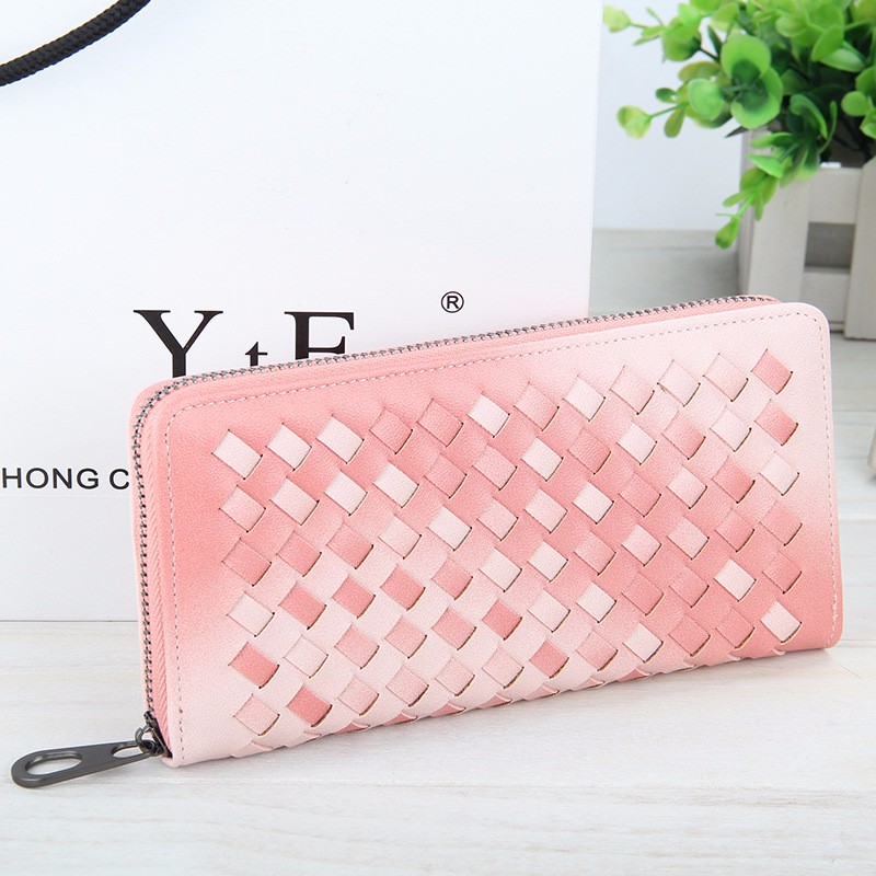 55-Inch-Womens-PU-Woven-Texture-Long-Wallet-Phone-Bag-Handbag-For-iPhone-77-PLus-Samsung-S7-Edge-1108138