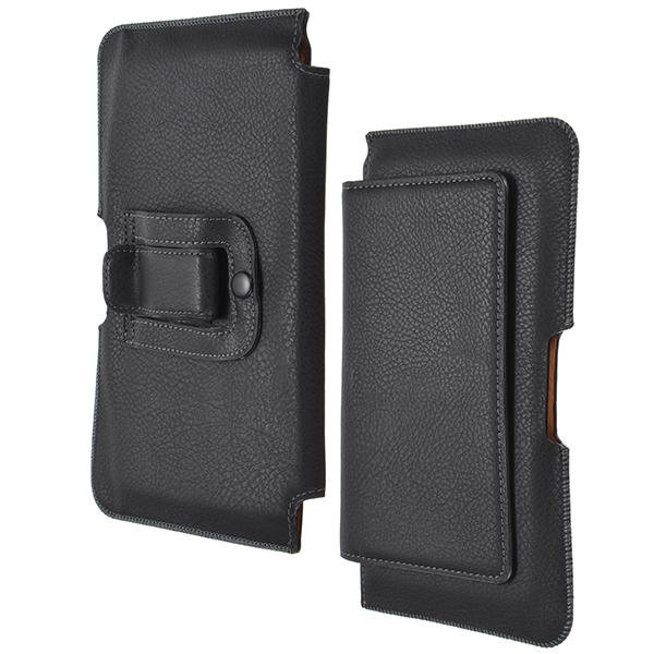 Black-Universal-Leather-Magnetic-Waist-Card-slot-Bag-Case-For-Phone-Under-63-Inch-1085194