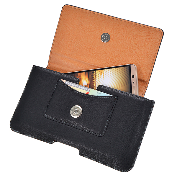 Black-Universal-Leather-Magnetic-Waist-Card-slot-Bag-Case-For-Phone-Under-63-Inch-1085194