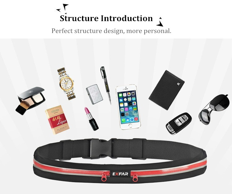 EXFAR-Waterproof-Belt-Sports-Waist-Bag-Storage-Bag-for-Under-6-inch-Smartphone-Headphone-1042059