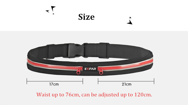EXFAR-Waterproof-Belt-Sports-Waist-Bag-Storage-Bag-for-Under-6-inch-Smartphone-Headphone-1042059