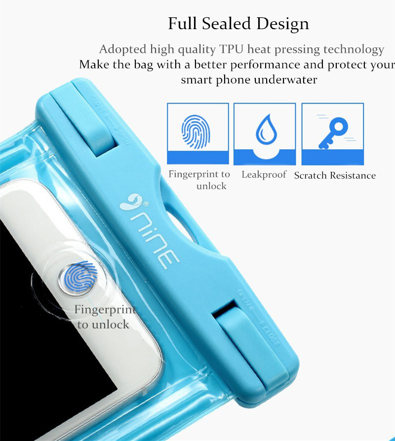 NINE-Waterproof-Fingerprint-Touch-Screen-Fluorescence-Phone-Bag-Case-for-Phone-under-55-Inch-1195520