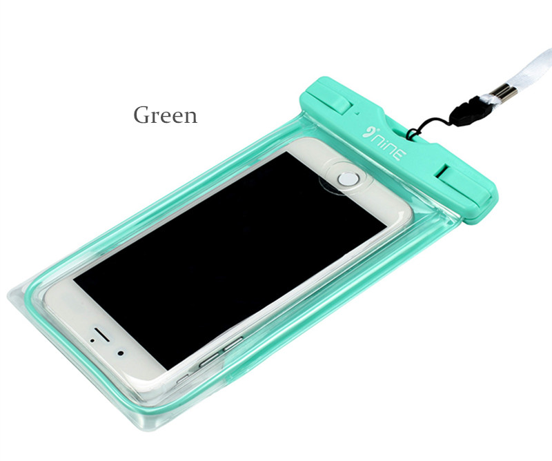 NINE-Waterproof-Fingerprint-Touch-Screen-Fluorescence-Phone-Bag-Case-for-Phone-under-55-Inch-1195520