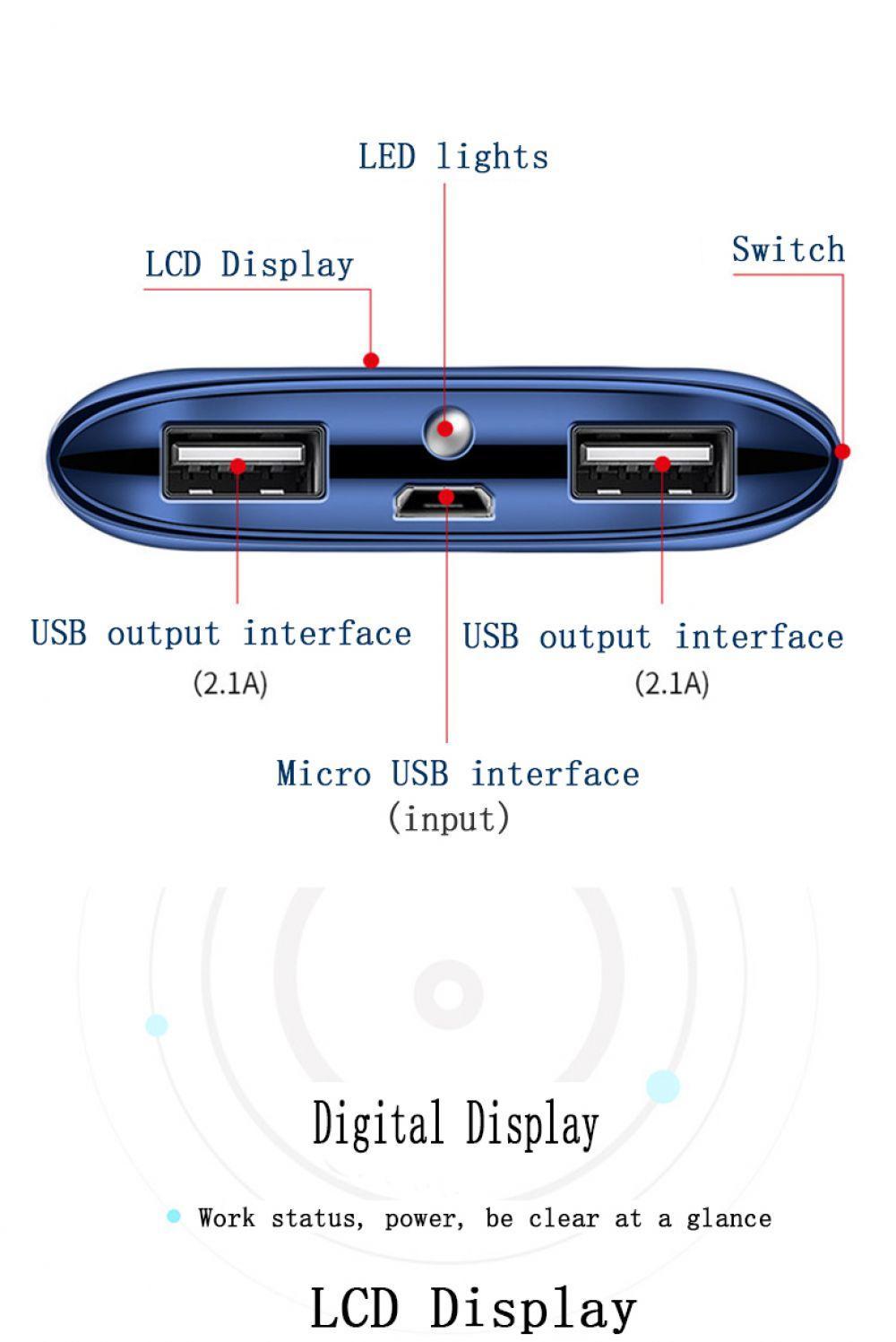 Bakeey-21A-Dual-USB-Ports-10000mAh-Fast-Charge-Power-Bank-Case-DIY-Box-With-Flashlight-1343253