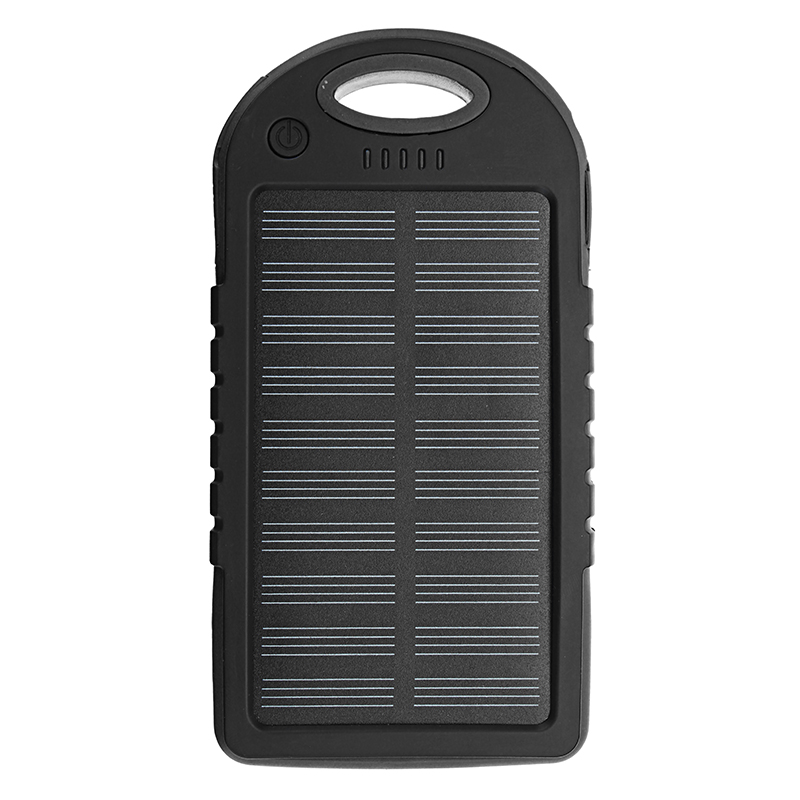 Bakeey-5000mAh-Dual-USB-Solar-Energy-Camping-Flashlight-Battery-Case-Power-Bank-Box-1247649