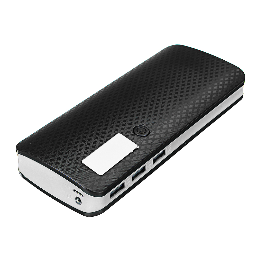 Bakeey-518650-3-USB-Ports-LED-Display-20000mAh-Flashlight-Battery-Case-Power-Bank-Box-1305312