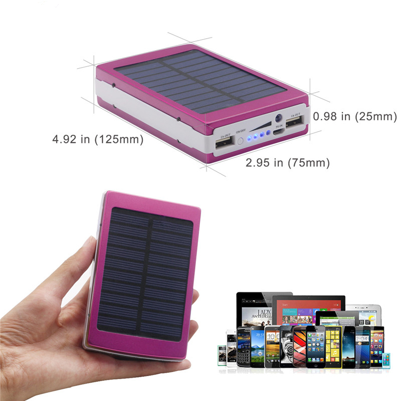 Bakeey-5x18650-Dual-USB-Solar-Energy-Camping-Flashlight-20000mAh-Battery-Case-Power-Bank-Box-1222971