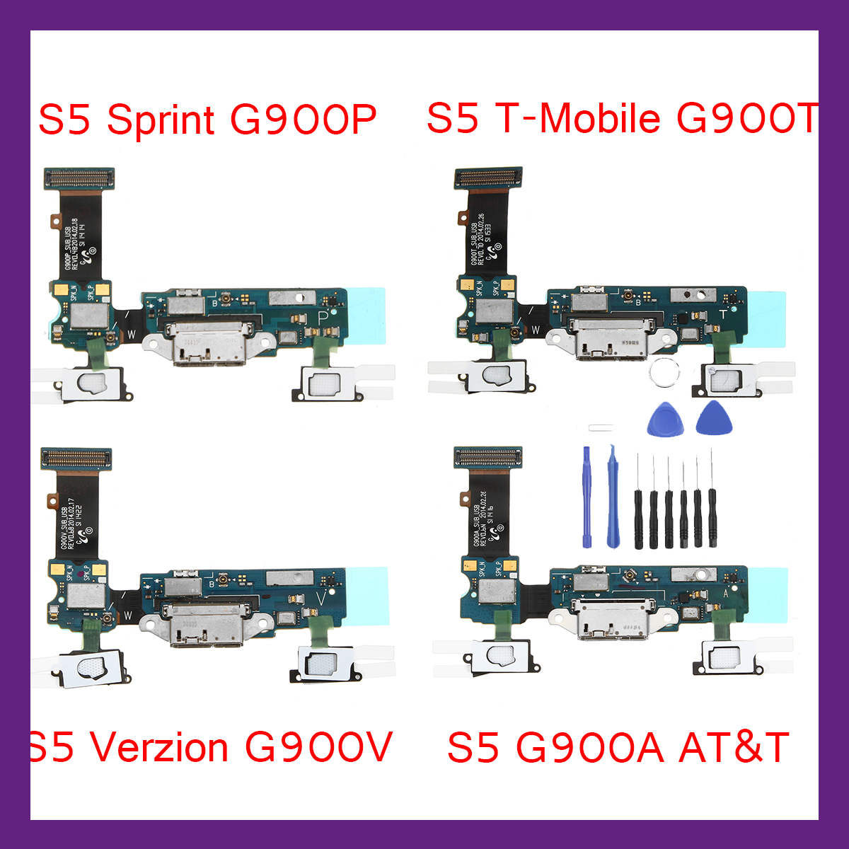 Charger-Dock-Charging-Port-Mic-Flex-Cable-for-Samsung-Galaxy-S5-G900ATVP-1264907