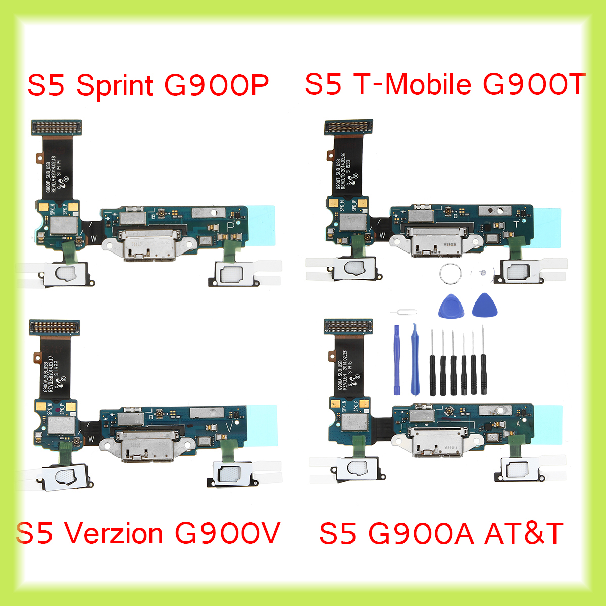 Charger-Dock-Charging-Port-Mic-Flex-Cable-for-Samsung-Galaxy-S5-G900ATVP-1264907