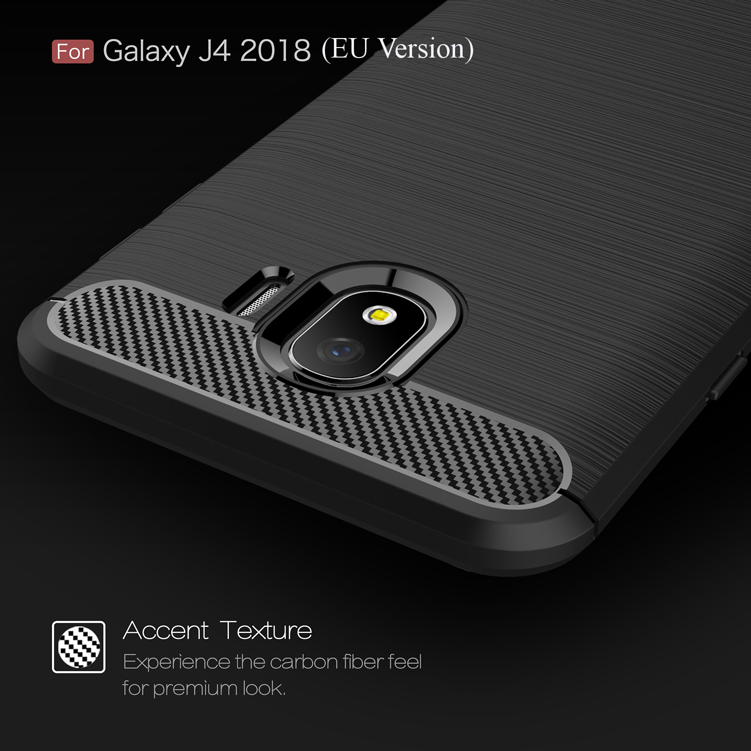 Bakeey-Carbon-Fiber-Heat-Dissipation-Soft-TPU-Protective-Case-for-Samsung-Galaxy-J4-2018-EU-Version-1312378