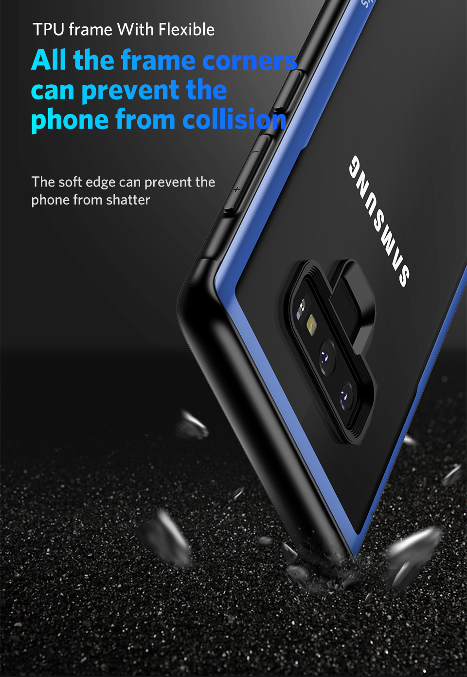Bakeey-3D-Curved-Edge-Clear-Tempered-Glass-Back-CoverSoft-TPU-Frame-Protective-Case-For-Samsung-Gala-1338490