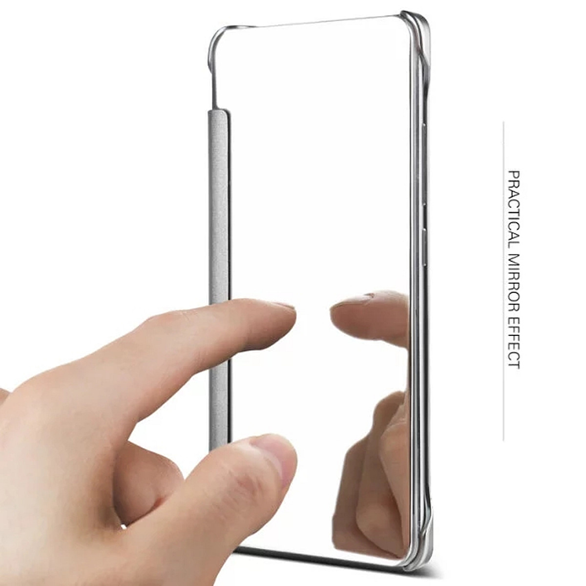 Bakeey-Smart-Sleep-Window-View-Electroplating-Acrylic-Mirror-PC-Case-For-Samsung-Galaxy-S8-58quot-1158532