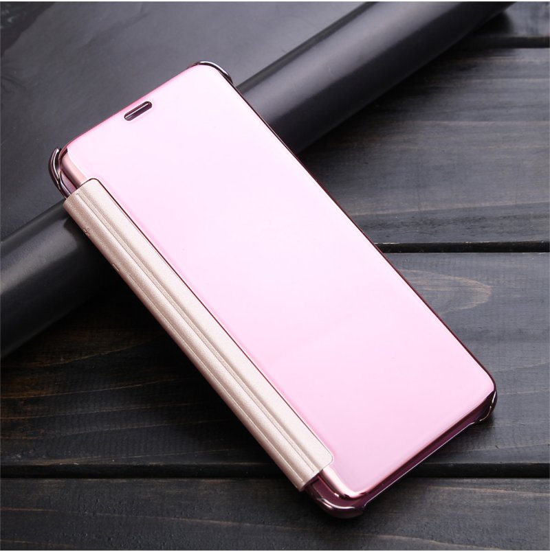 Bakeey-Smart-Sleep-Window-View-Electroplating-Acrylic-Mirror-PC-Case-For-Samsung-Galaxy-S8-58quot-1158532
