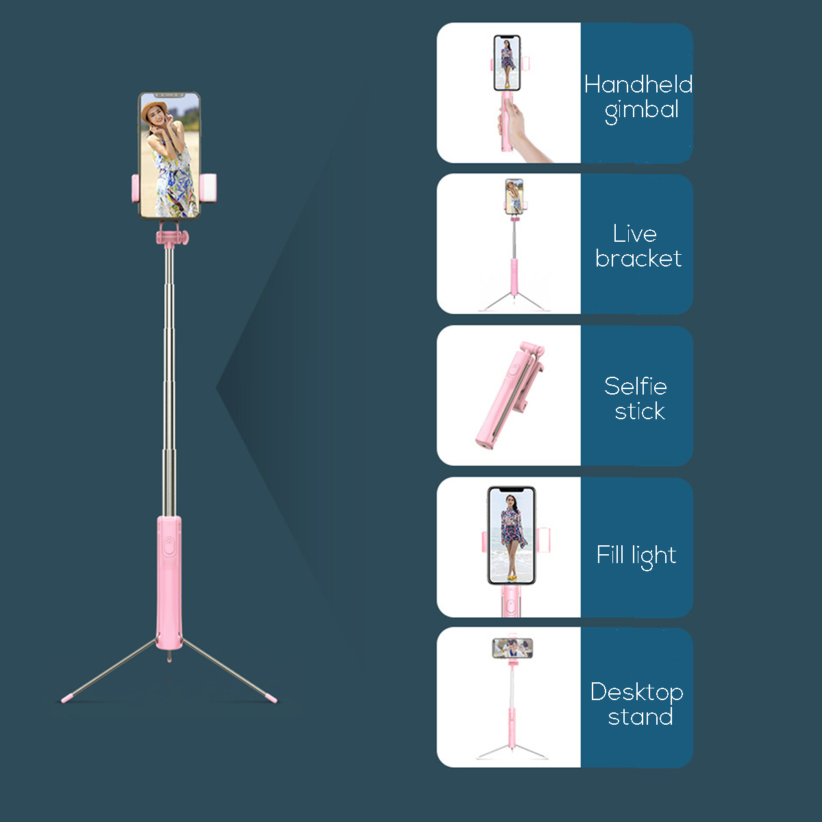 A19-110cm-3-in-1-bluetooth-Remote-Extendable-Multi-angle-Rotation-Tripod-Selfie-Stick-With-Fill-Ligh-1415347