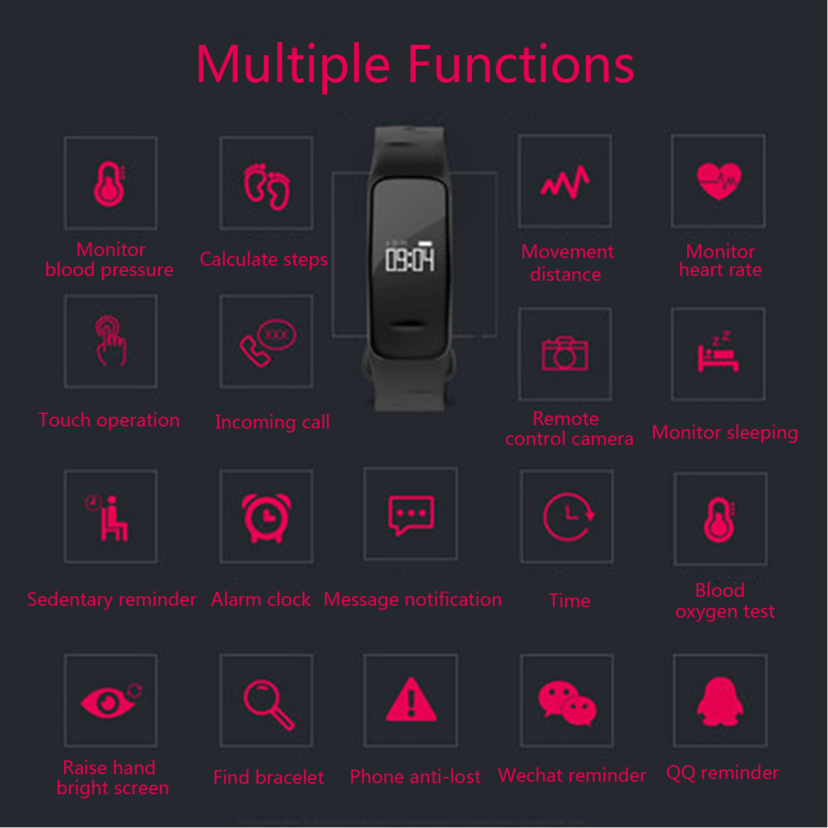 086-inch-Heart-Rate-Fitness-Tracker-Sleep-Monitor-Smart-Bracelet-Wristband-for-Mobile-Phone-1212372