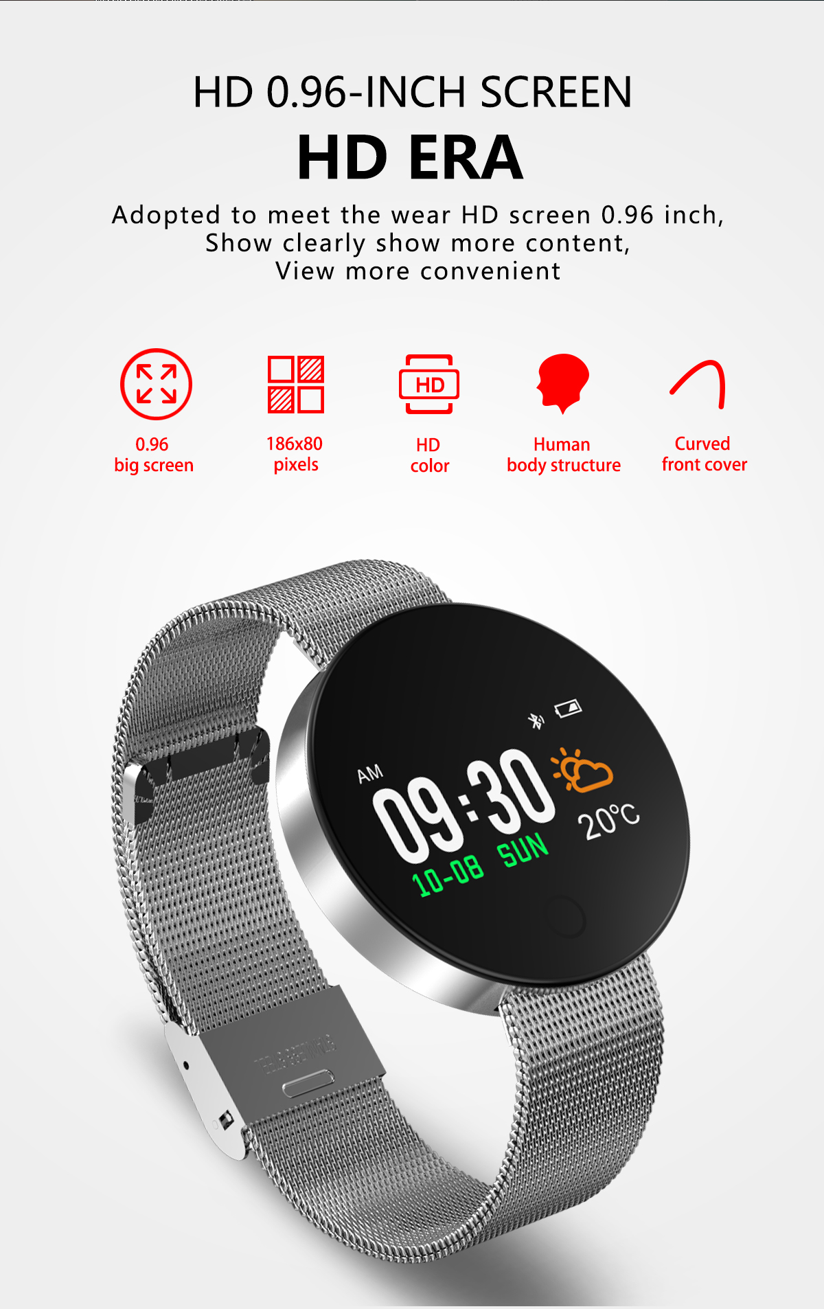 Bakeey-007Pro-096inch-Blood-Pressure-Heart-Rate-Monitor-Multi-mode-Sport-Bluetooth-Smart-Writstband-1234160