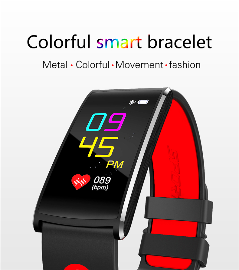 Bakeey-096-Color-Screen-IP67-Blood-Pressure-HR-Monitor-Fitness-Tracker-Smart--Watch-for-IOS-Android-1237560