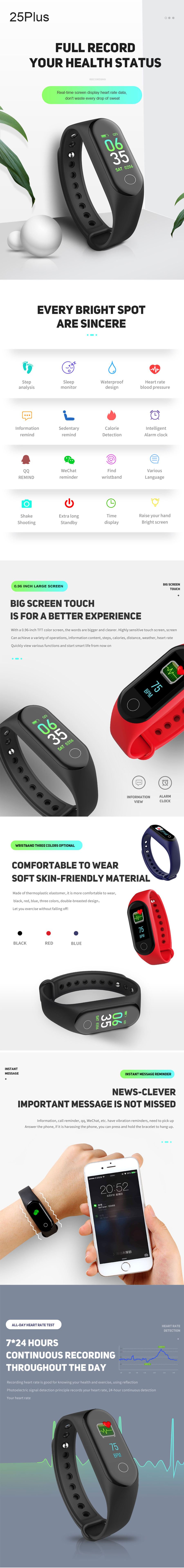 Bakeey-25Plus-24h-Heart-Rate-Sleep-Monitor-IP67-Waterproof-Alarm-Clock-Calorie-Smart-Watch-Bracelet-1345214