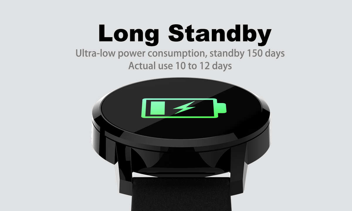 Newwear-Q8-Stainless-Steel-095-inch-OLED-Color-Screen-Blood-Pressure-Heart-Rate-Smart-Watch-1296662