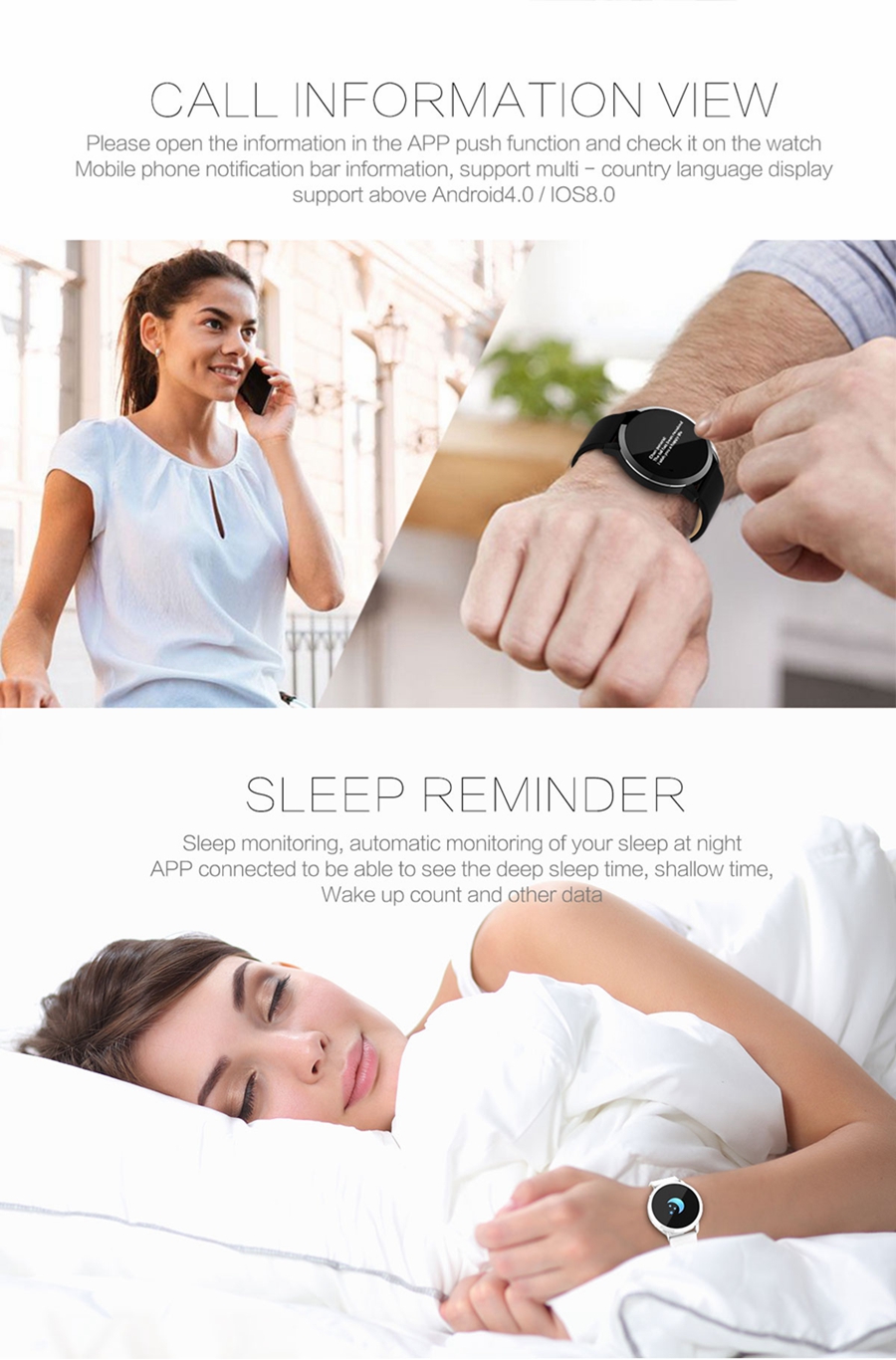 Newwear-Q8-Stainless-Steel-095-inch-OLED-Color-Screen-Blood-Pressure-Heart-Rate-Smart-Watch-1296662