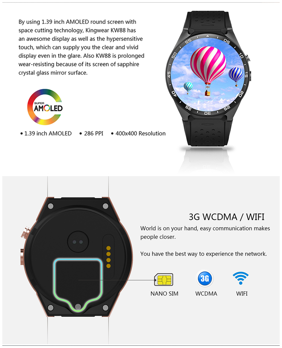 139-inch-Bluetooth-Wifi-3G-GPS-SMS-Core-Android-51-Smart-Watch-with-Camera-1175285